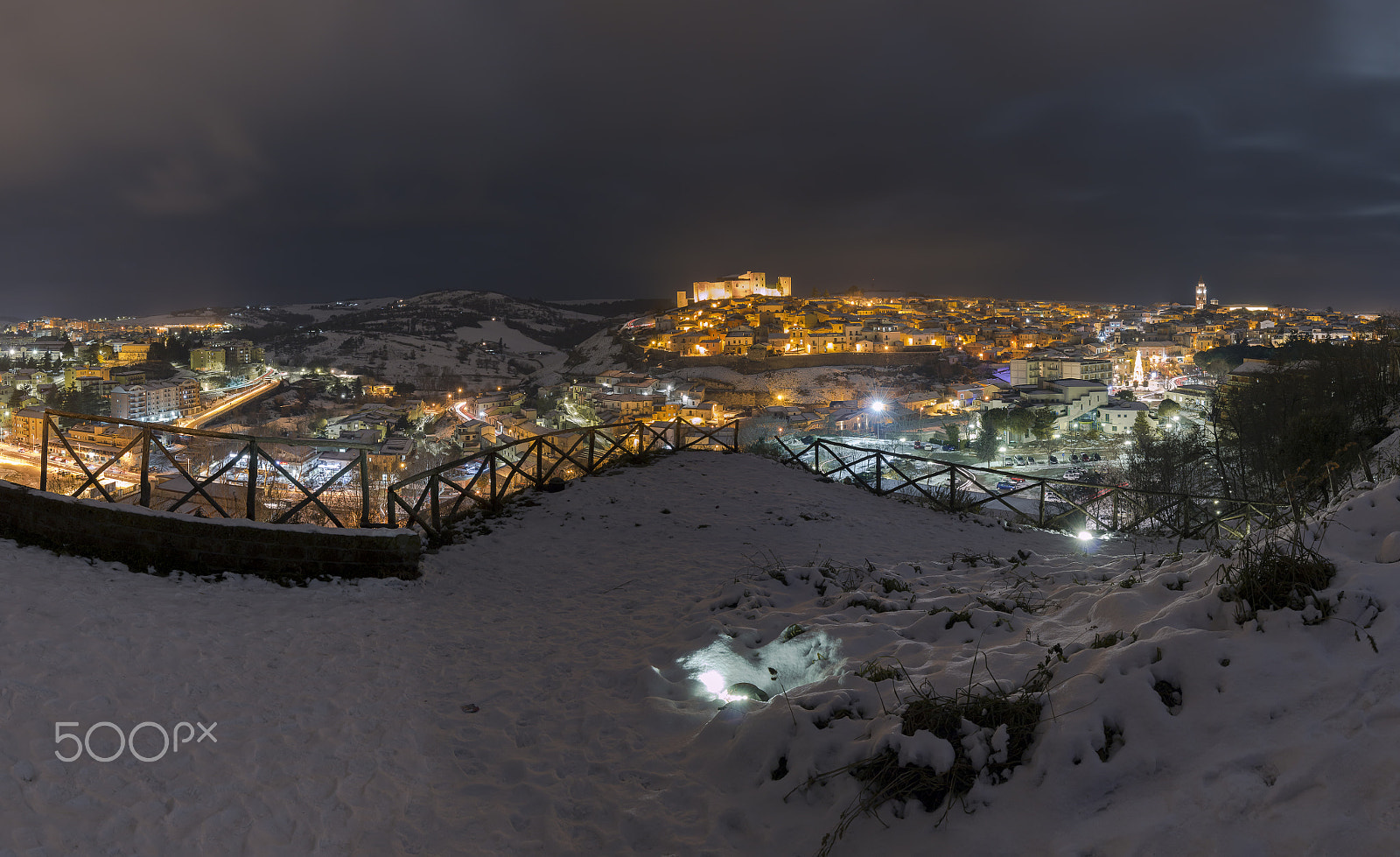Canon EF 16-35mm F4L IS USM sample photo. Melfi by night photography