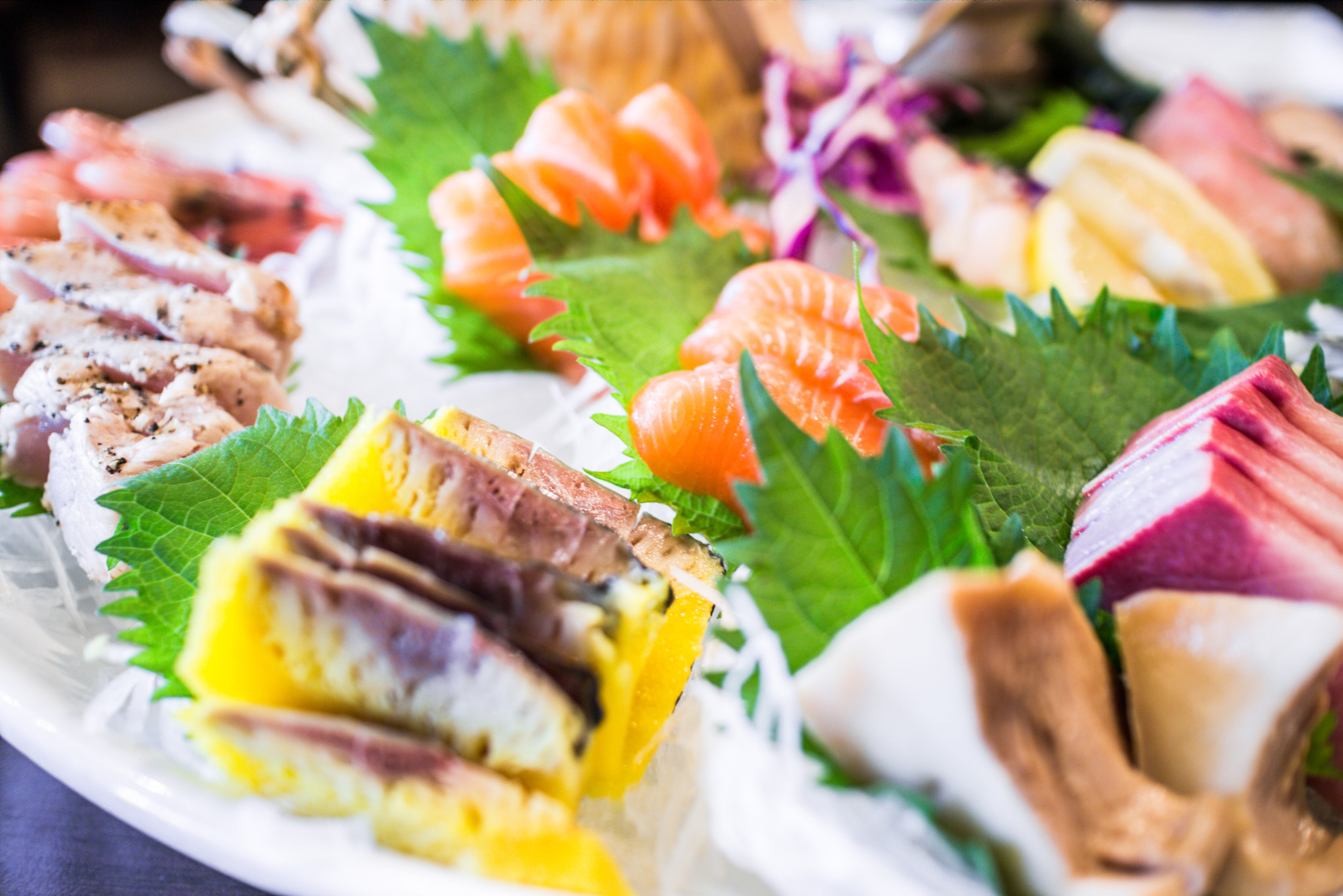 Sushi and sashimi platter