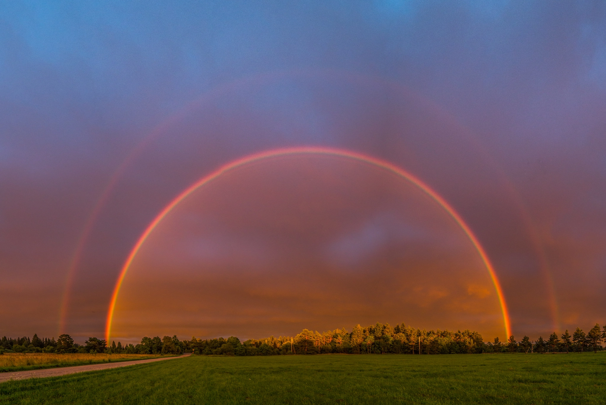 Pentax K-50 sample photo. Beautiful rainbow photography