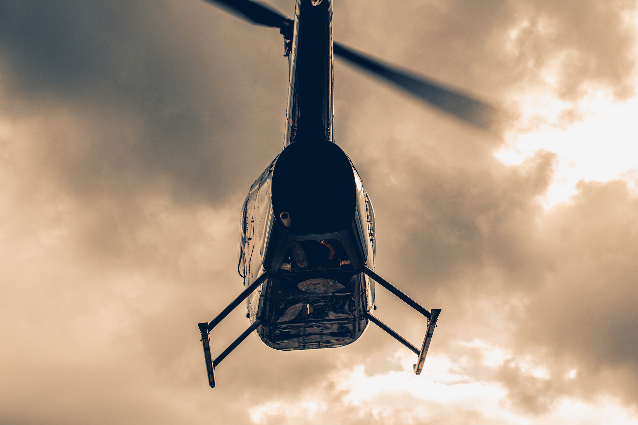 Tamron SP 35mm F1.8 Di VC USD sample photo. The helicopter takes off up photography