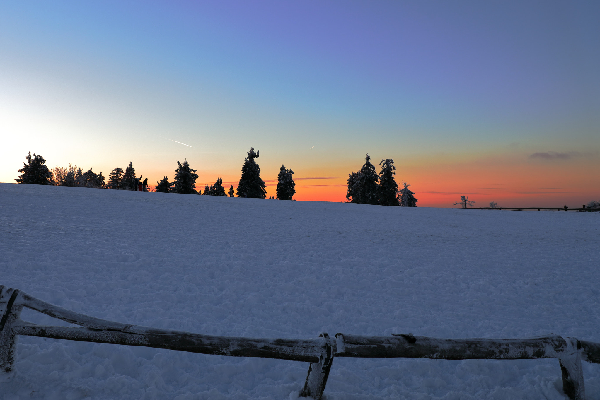Canon EF 24-105mm F4L IS II USM sample photo. Feldberg in winter at dusk photography