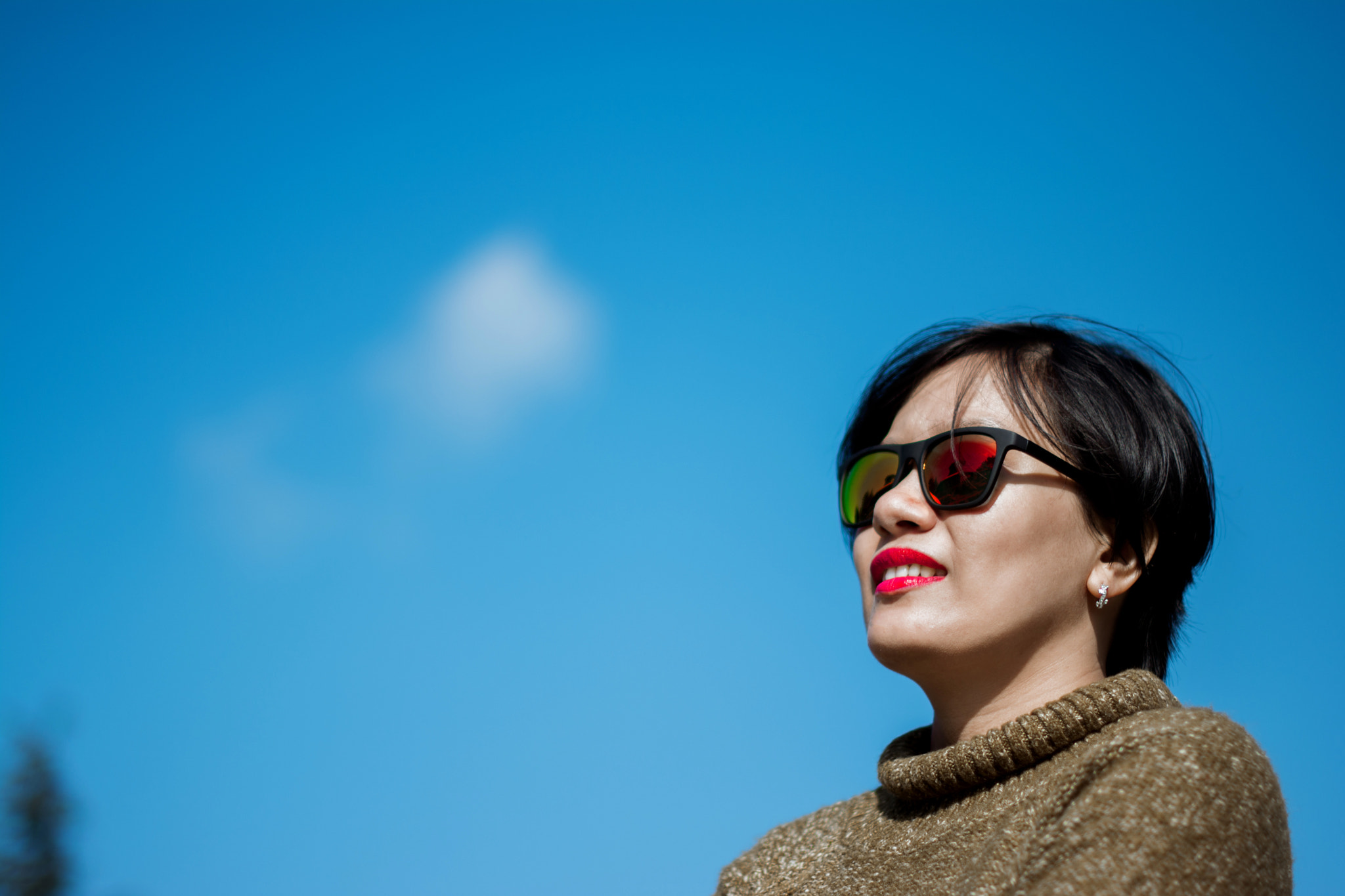 Nikon D5200 + Nikon AF-S Nikkor 50mm F1.4G sample photo. Portrait against the sky photography