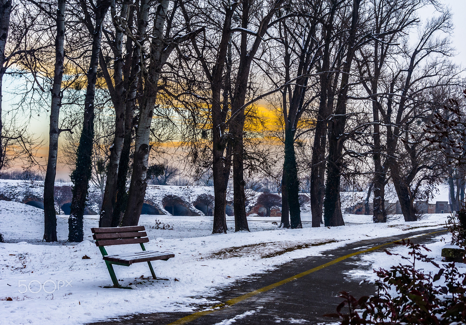 Pentax smc DA 50-200mm F4-5.6 ED WR sample photo. Winter sunset photography