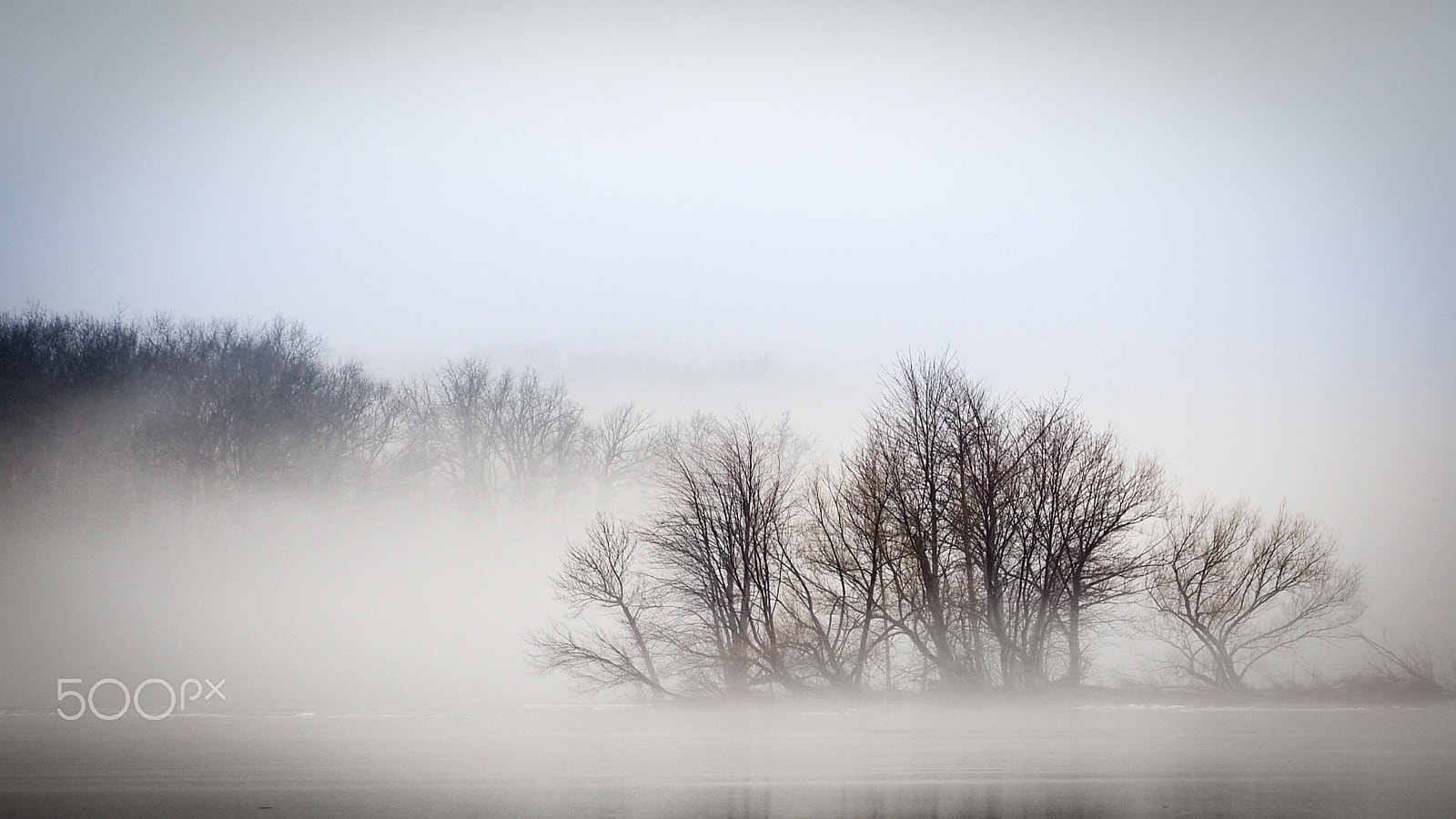 Olympus OM-D E-M1 sample photo. Misty lake in the autumn photography