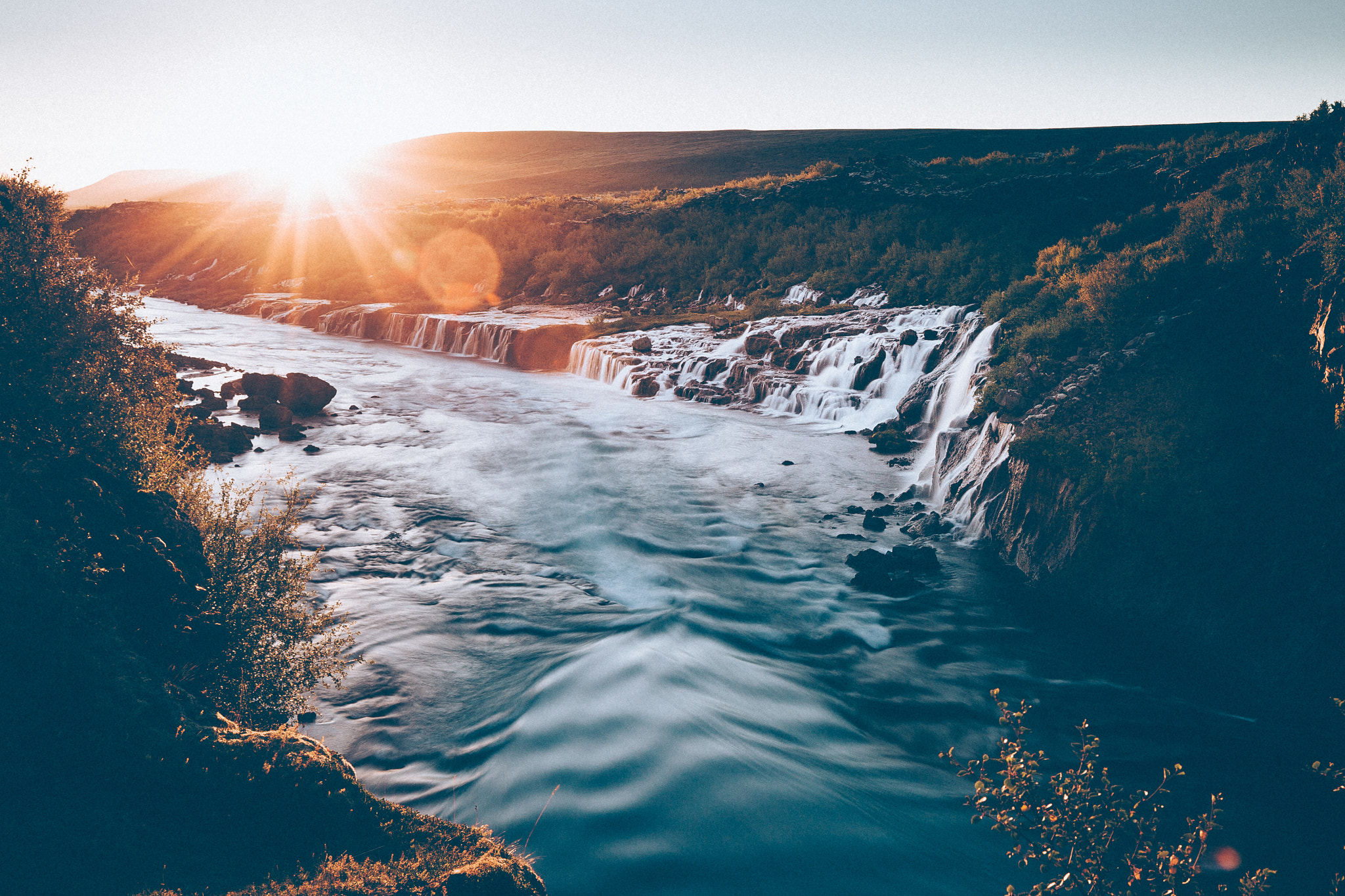 Canon EOS 5D Mark II sample photo. Hraunfossar photography