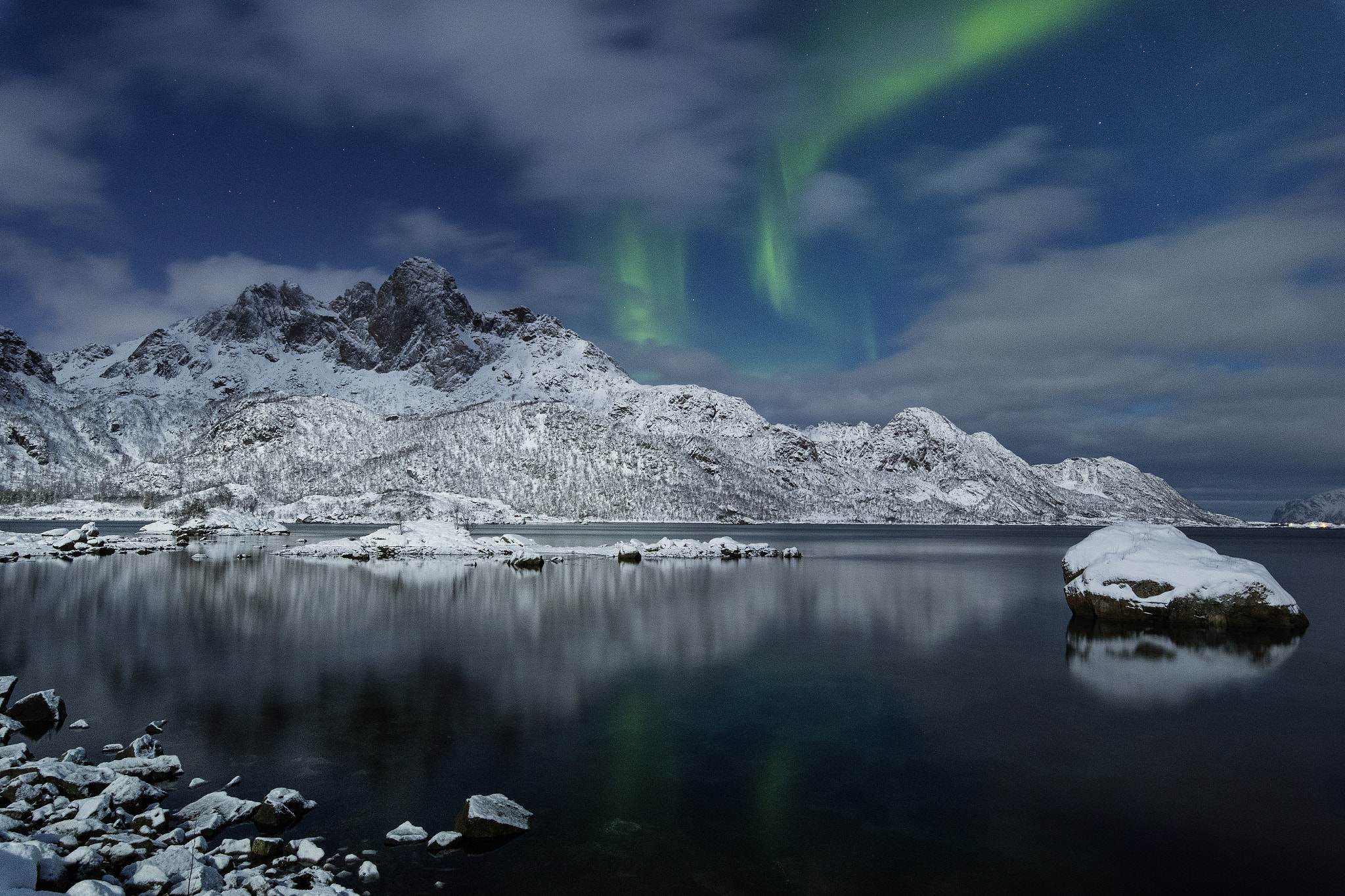 Canon EF 300mm f/2.8L sample photo. Reflection in a norwegian fjord photography