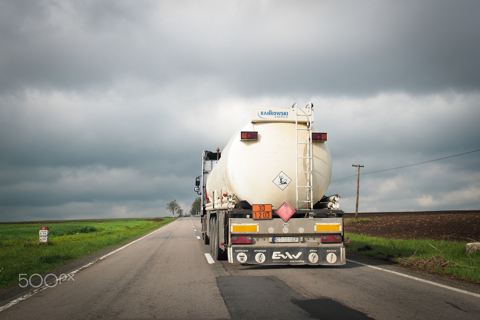 Olympus OM-D E-M5 + Sigma 19mm F2.8 DN Art sample photo. Fuel truck photography