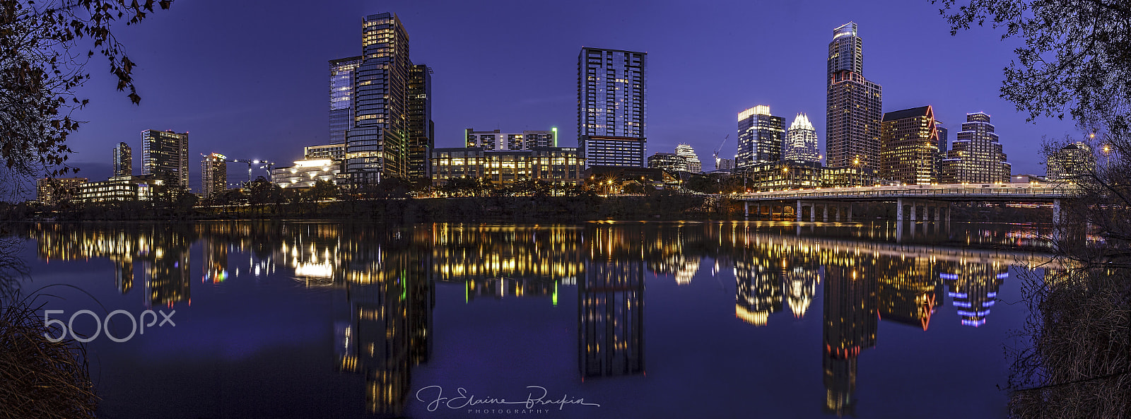 Nikon D5 sample photo. Pano of austin city lights photography