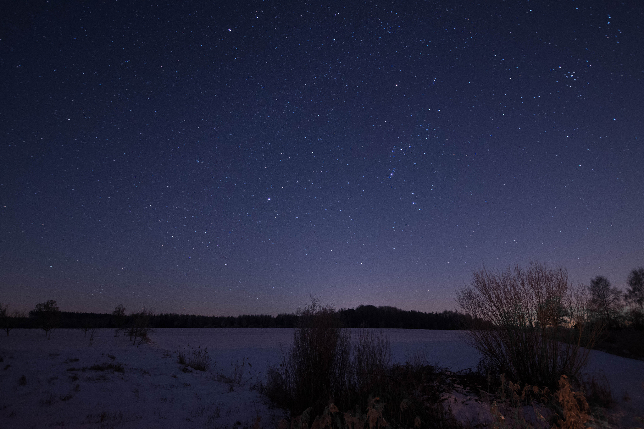 Pentax K-S1 sample photo. Winter sky photography