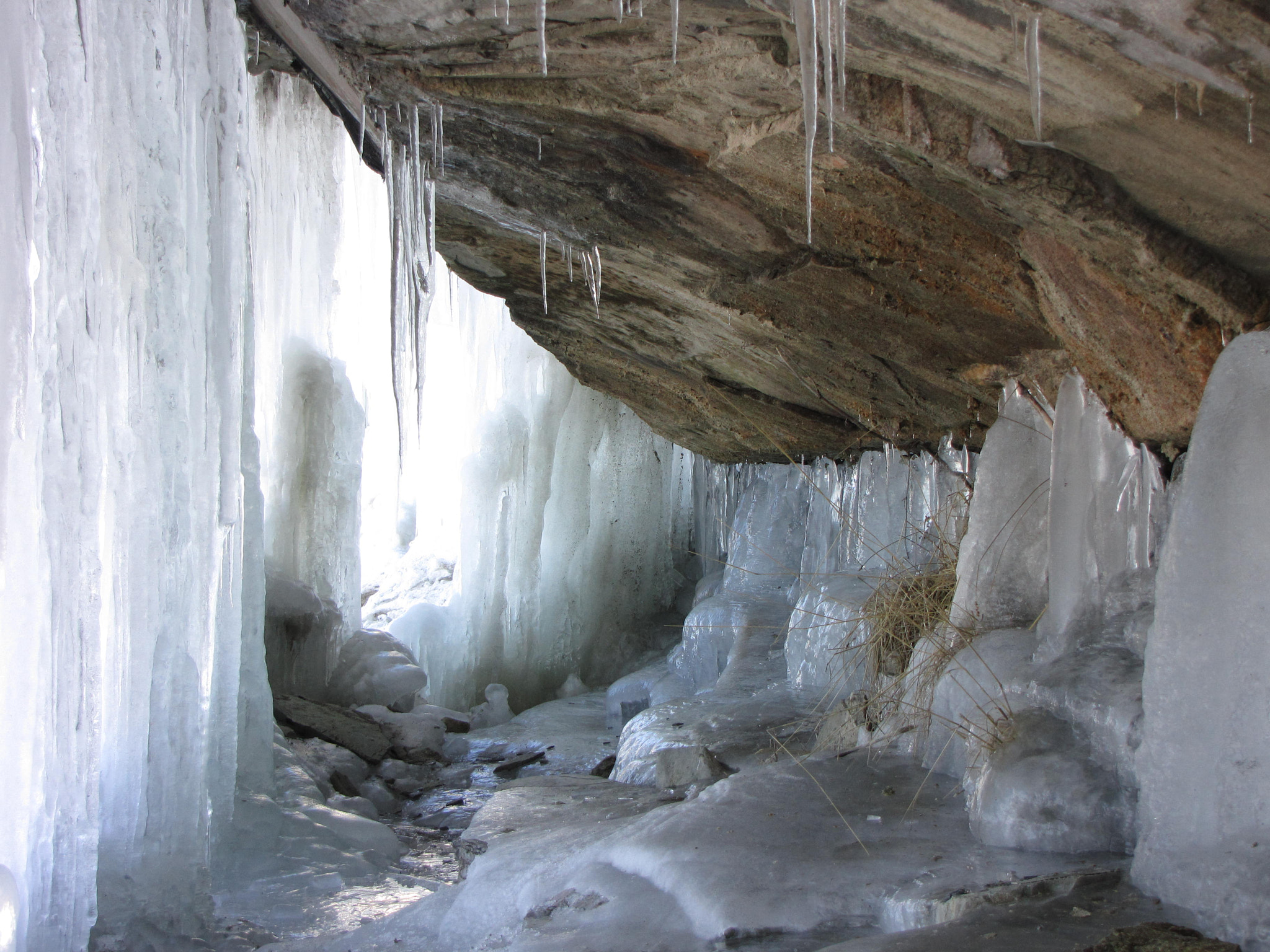 Canon PowerShot SX1 IS sample photo. Ice cawe in kattelvik - gotland photography