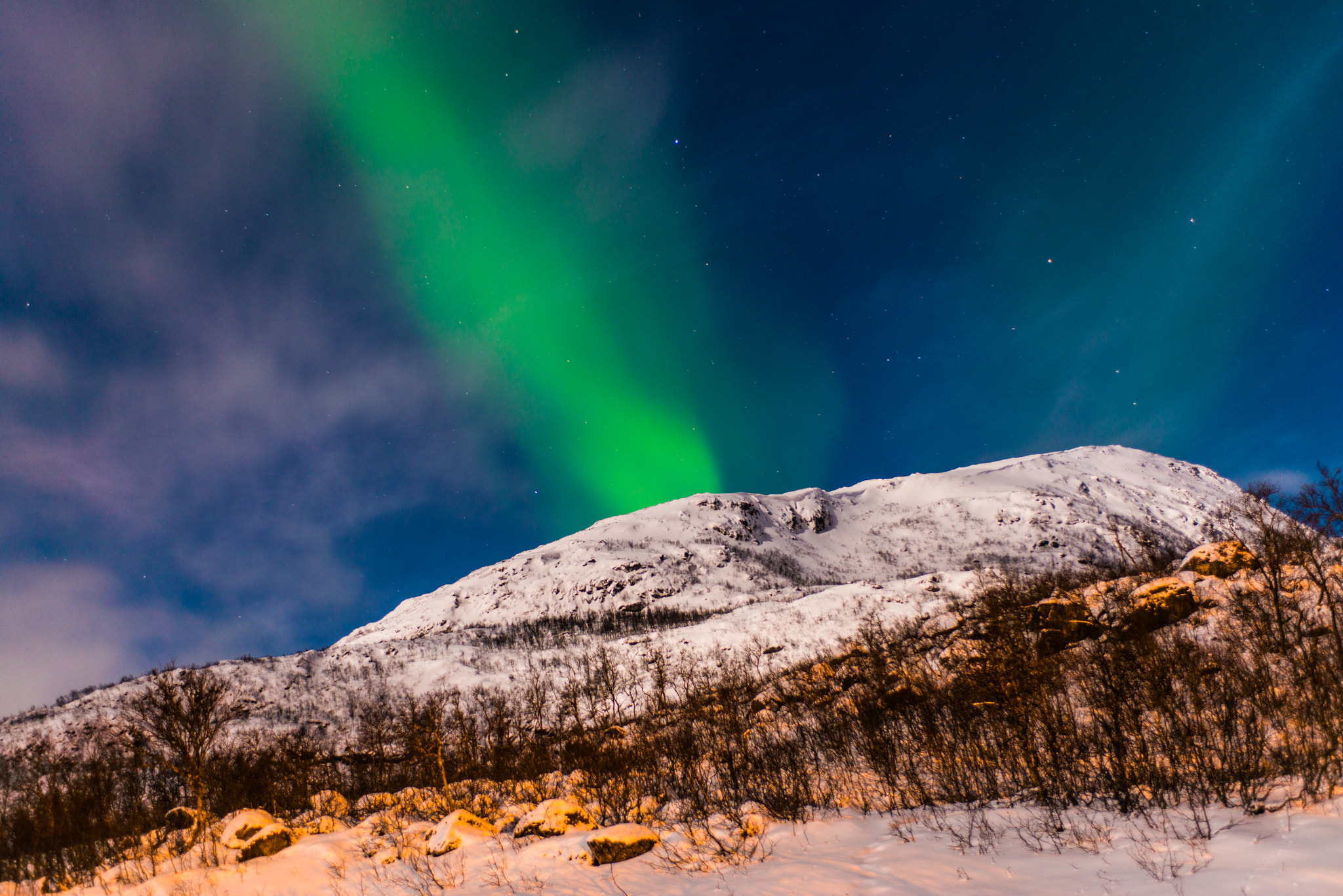 Nikon AF-S Nikkor 28-70mm F2.8 ED-IF sample photo. Tromso northern lights one photography