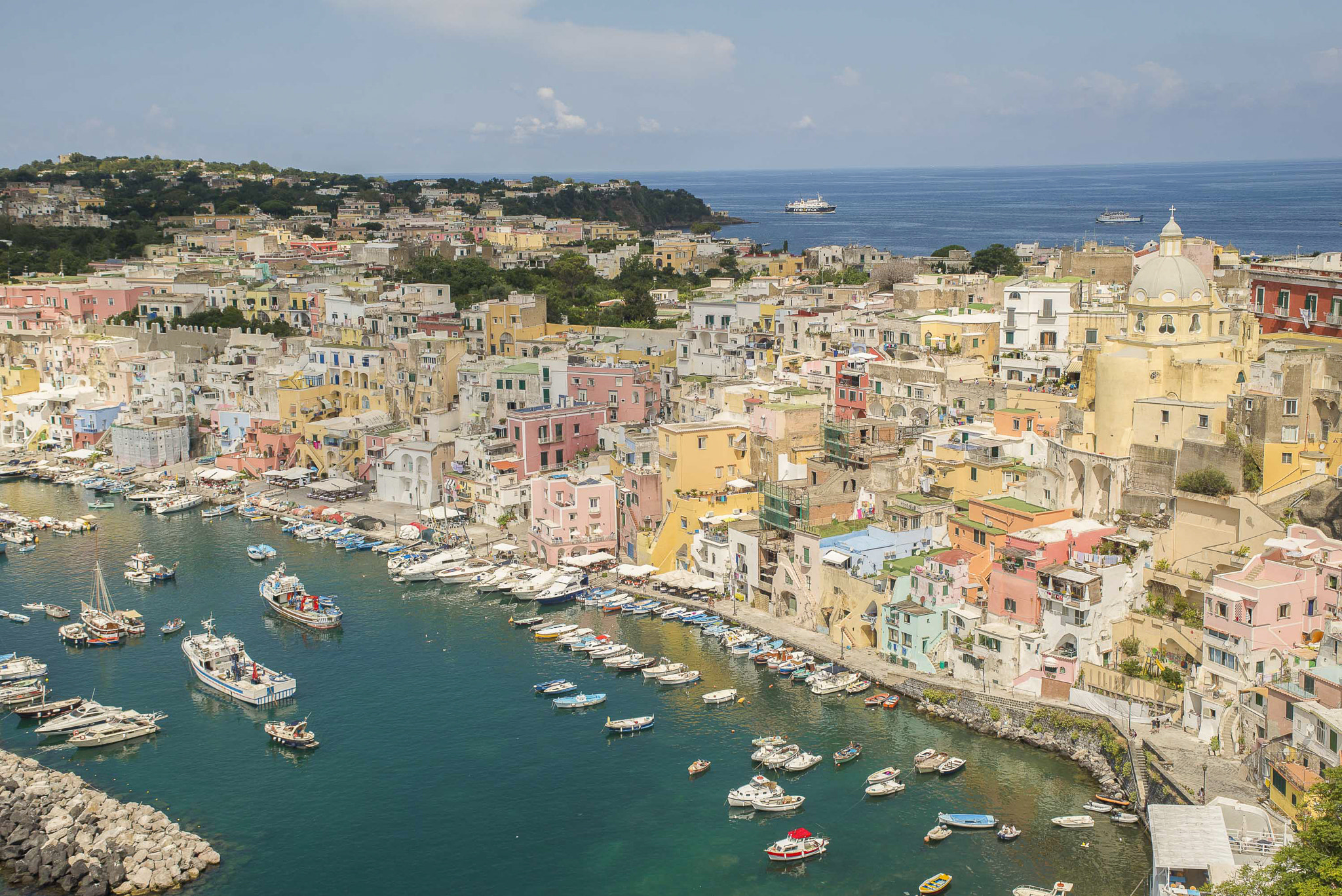 Nikon D610 + Sigma 24-70mm F2.8 EX DG Macro sample photo. Porto la corricella in procida, italy photography