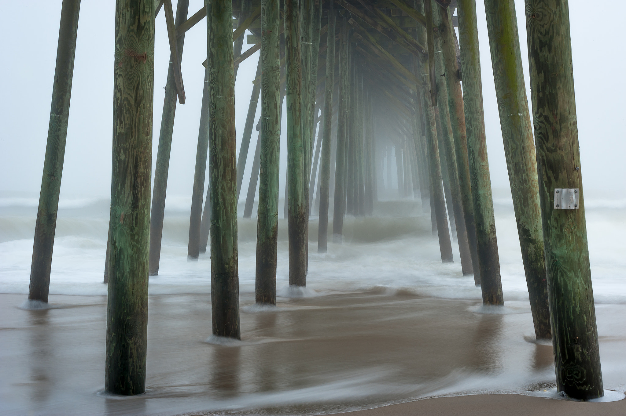 Nikon D3 sample photo. Kure beach pier photography