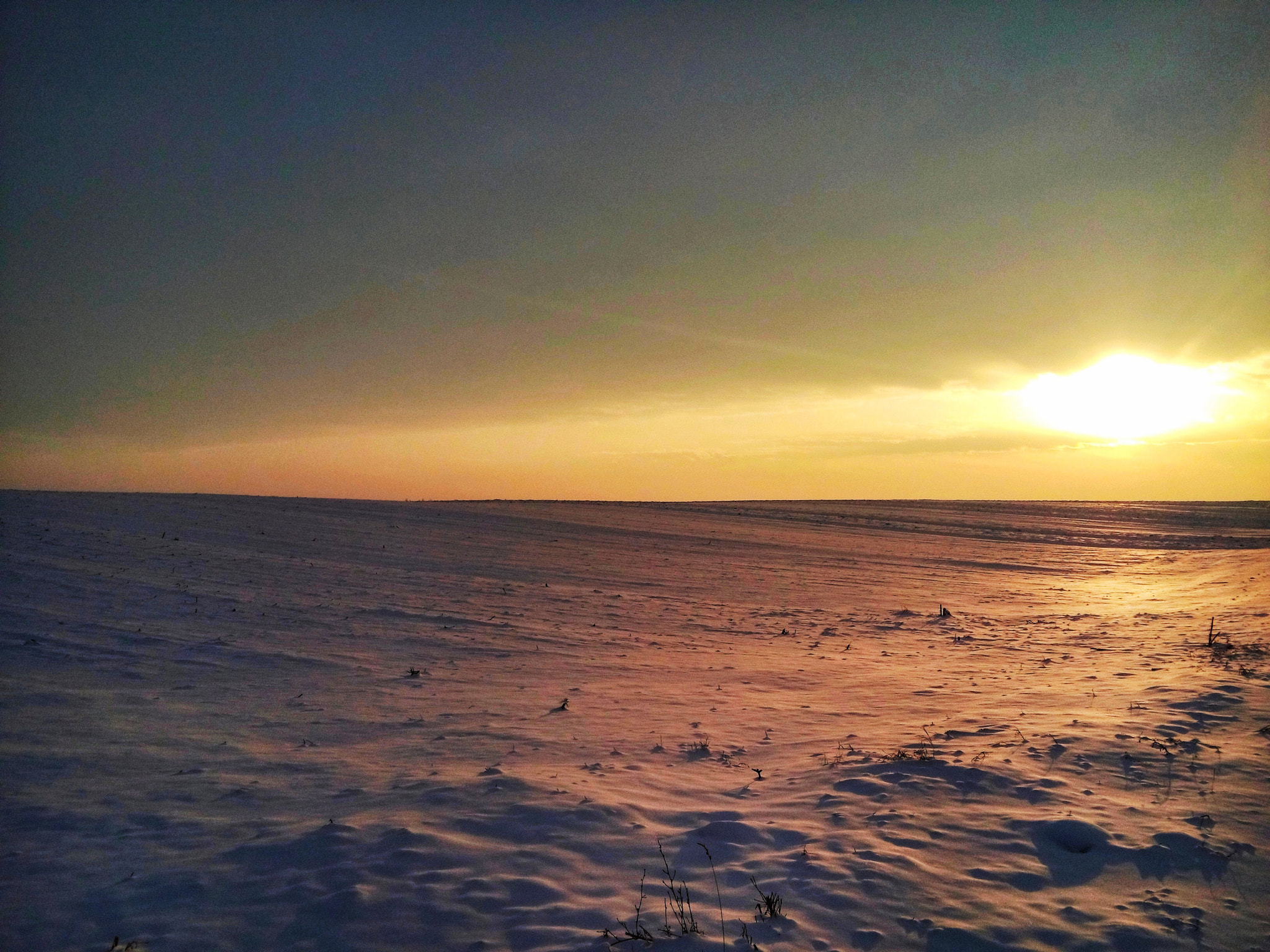 LG LBello sample photo. Sea of snow photography