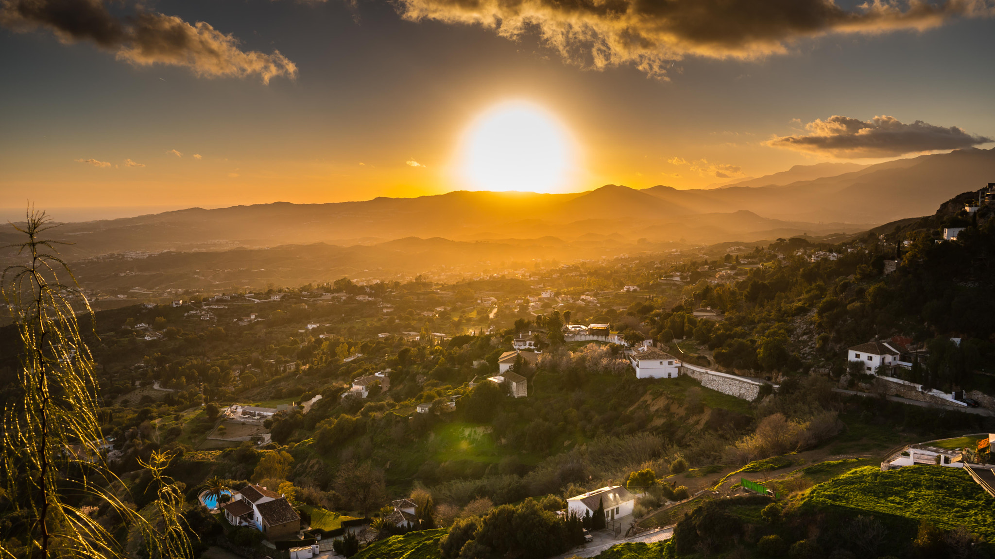 Sony a6300 + Sigma 19mm F2.8 EX DN sample photo. Sunset at mijas photography