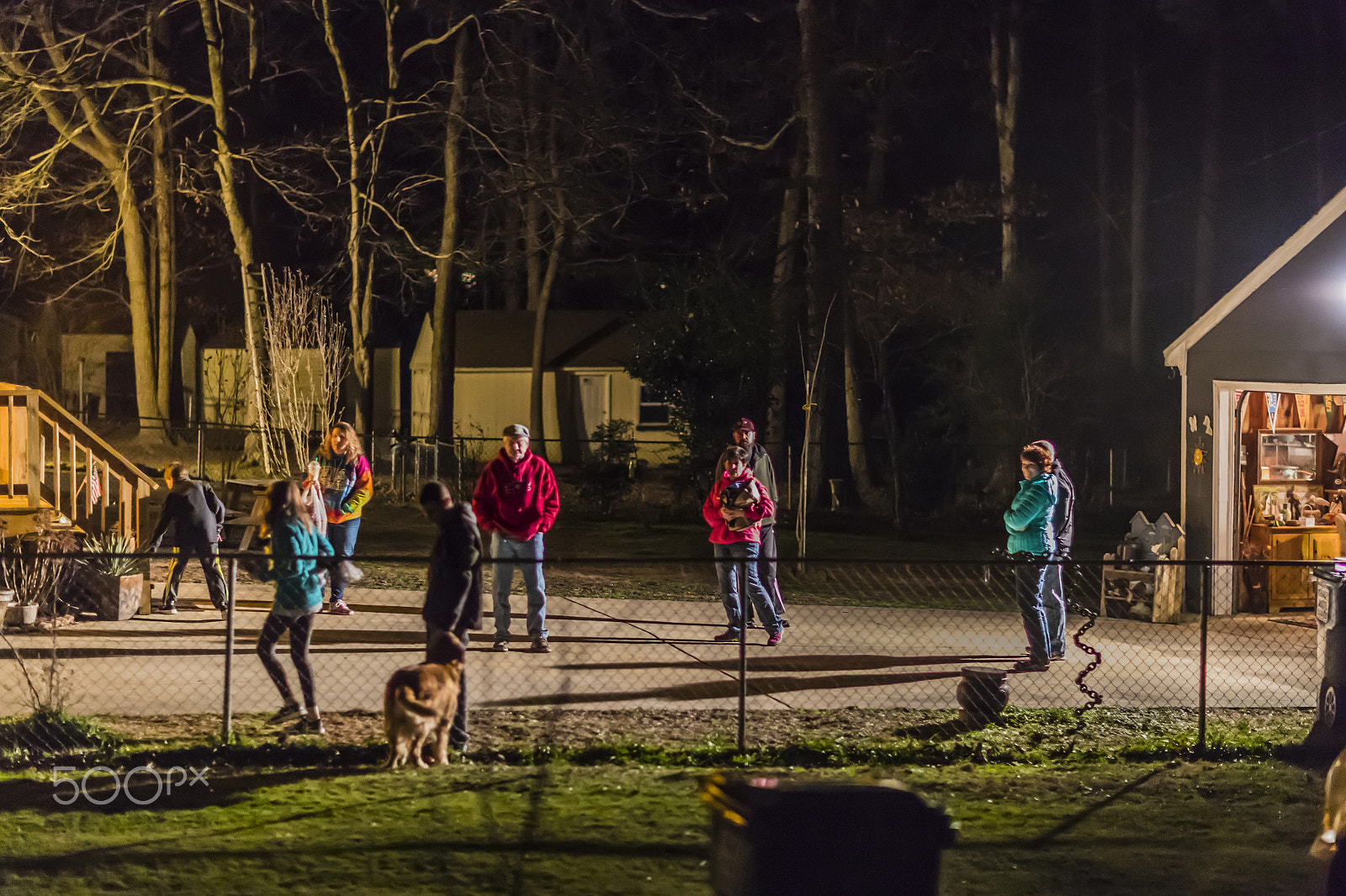Canon EF 85mm F1.2 sample photo. Outdoor night socializing in january 2017 6676 photography