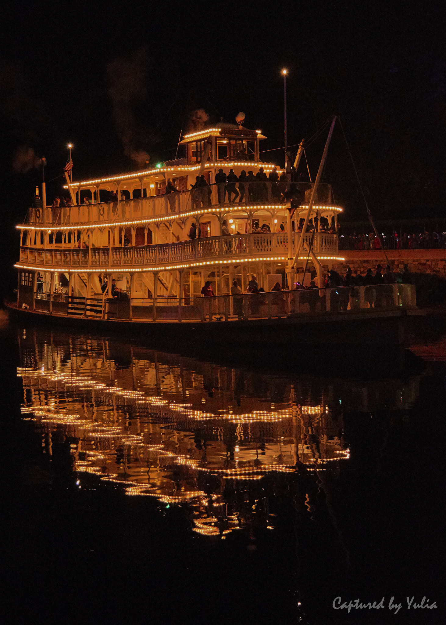 Nikon AF-S Nikkor 24-120mm F4G ED VR sample photo. Magic kingdom boat ride photography