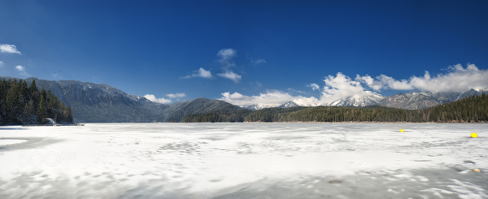 Nikon D700 sample photo. Donmuş göl panoramic (frozen lake) photography