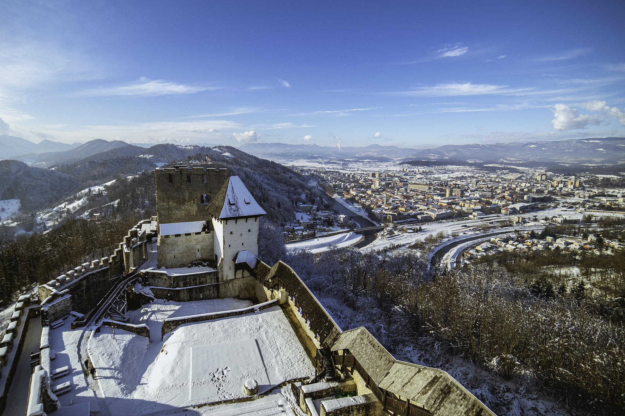 Nikon Df sample photo. Celje castle photography