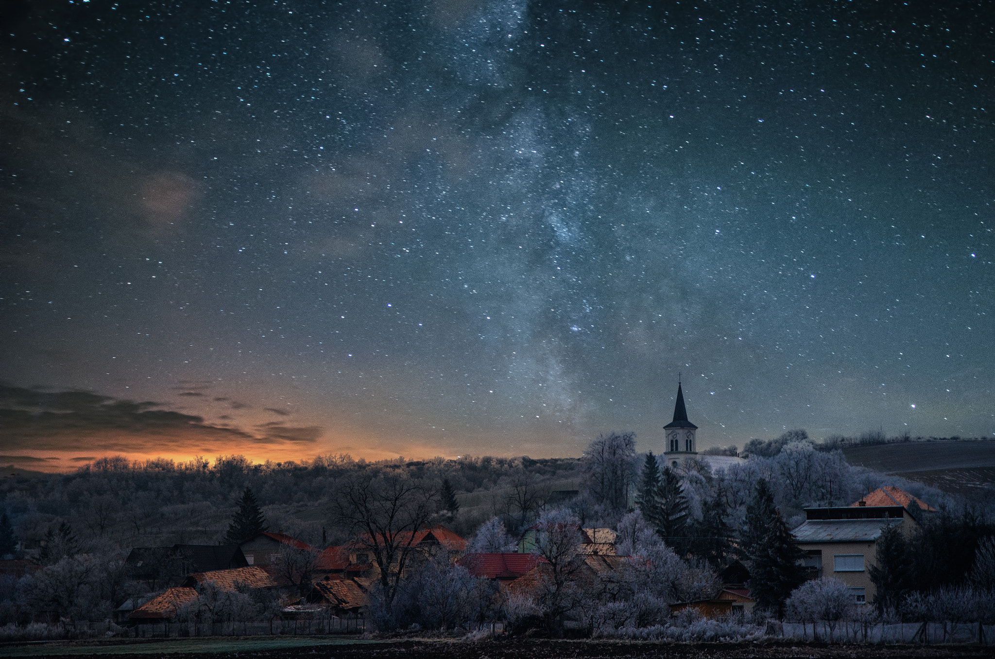 Nikon D5100 + Sigma 17-70mm F2.8-4 DC Macro OS HSM sample photo. Church in the night ii photography