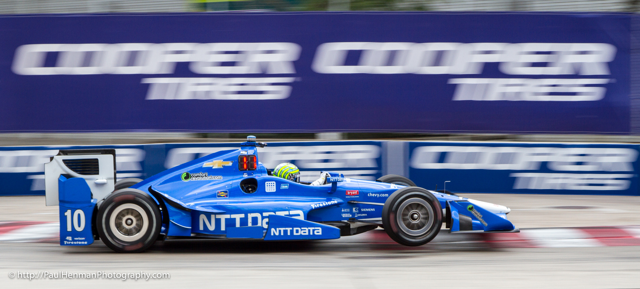 Tony Kanaan gets some air