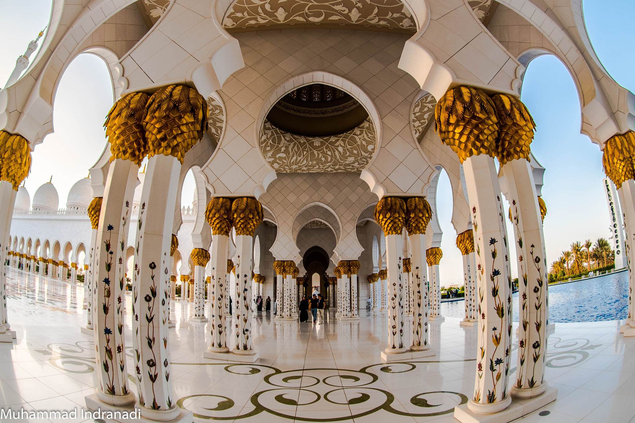Nikon AF DX Fisheye-Nikkor 10.5mm F2.8G ED sample photo. Part of grand mosque abu dhabi photography