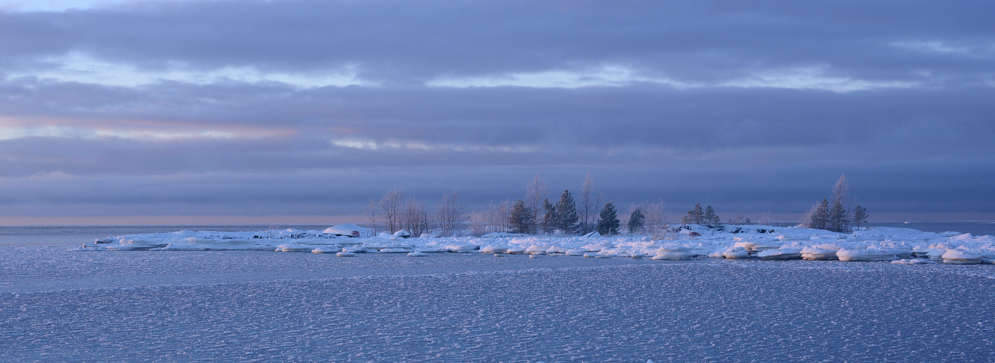 Nikon D600 sample photo. The island in frost photography