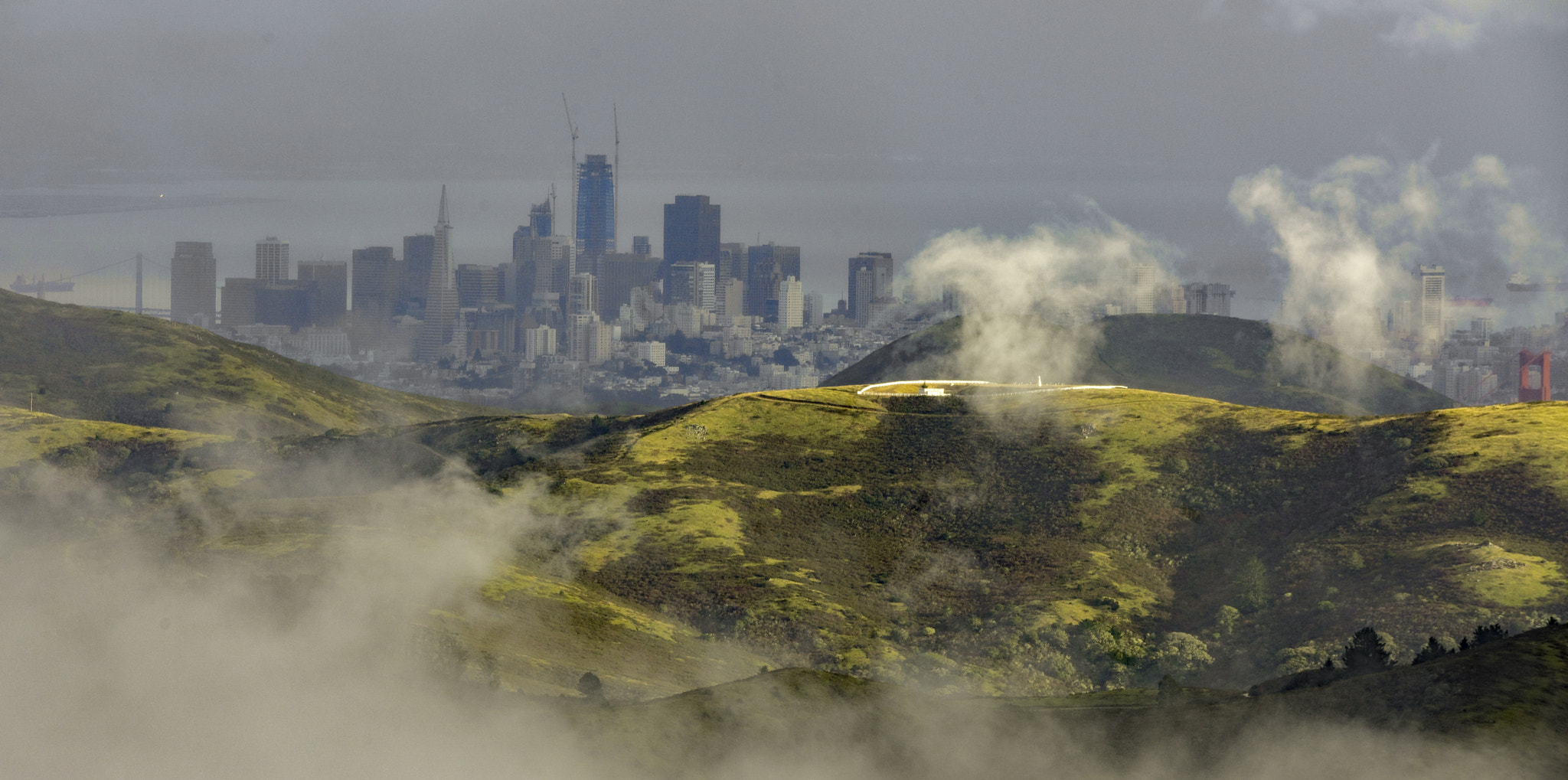 150-600mm F5-6.2 OSS sample photo. San francisco from on high photography
