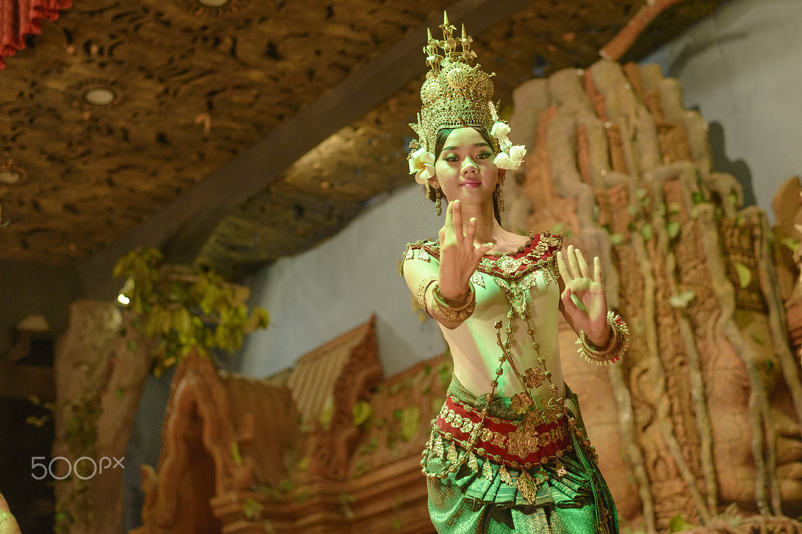 Nikon D800E + Nikon AF Nikkor 50mm F1.8D sample photo. Khmer dancer photography