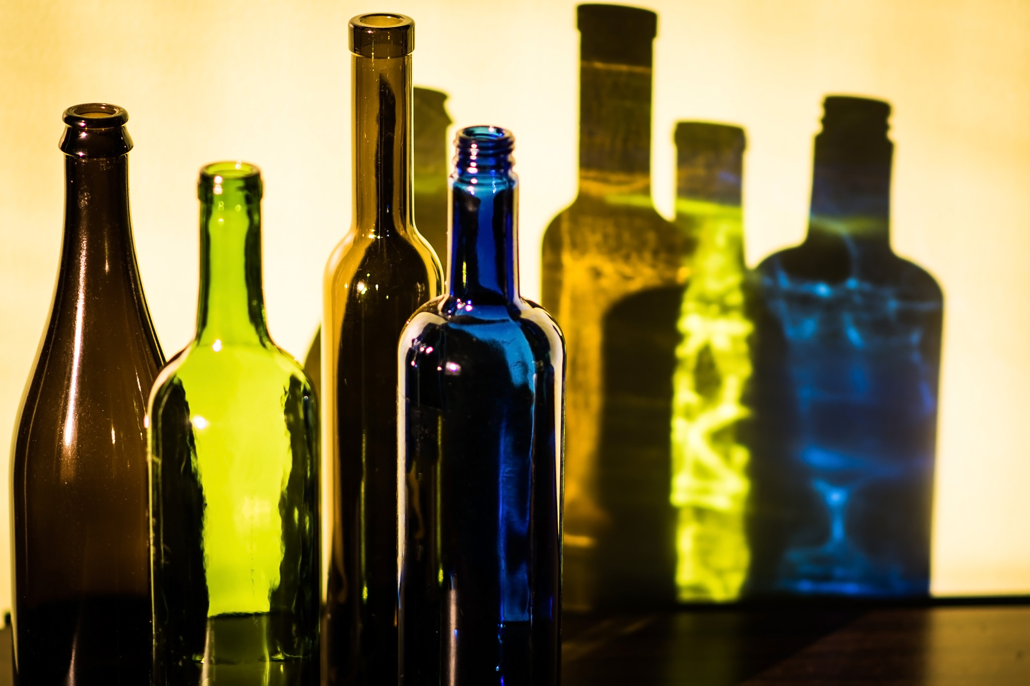 Nikon D500 sample photo. Wine bottles photography