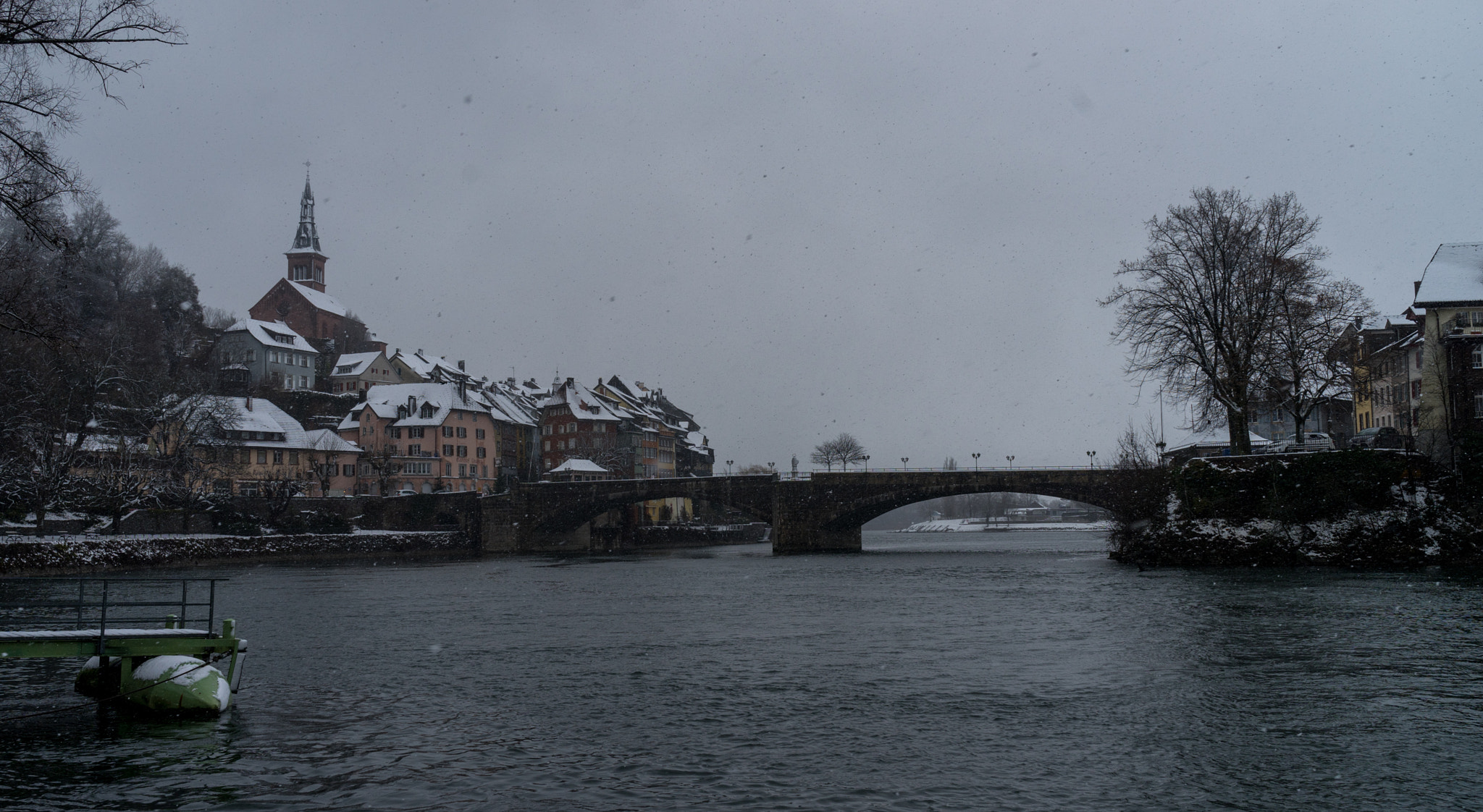 Sony a7 + Sony Distagon T* FE 35mm F1.4 ZA sample photo. Laufenburg in the snow photography