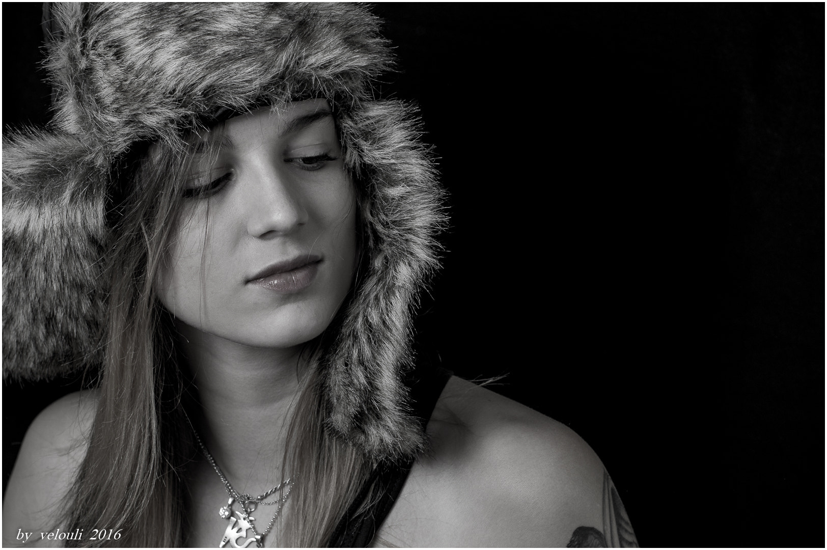 Pentax K-3 + Pentax smc FA 50mm F1.4 sample photo. Erin with fur hat photography