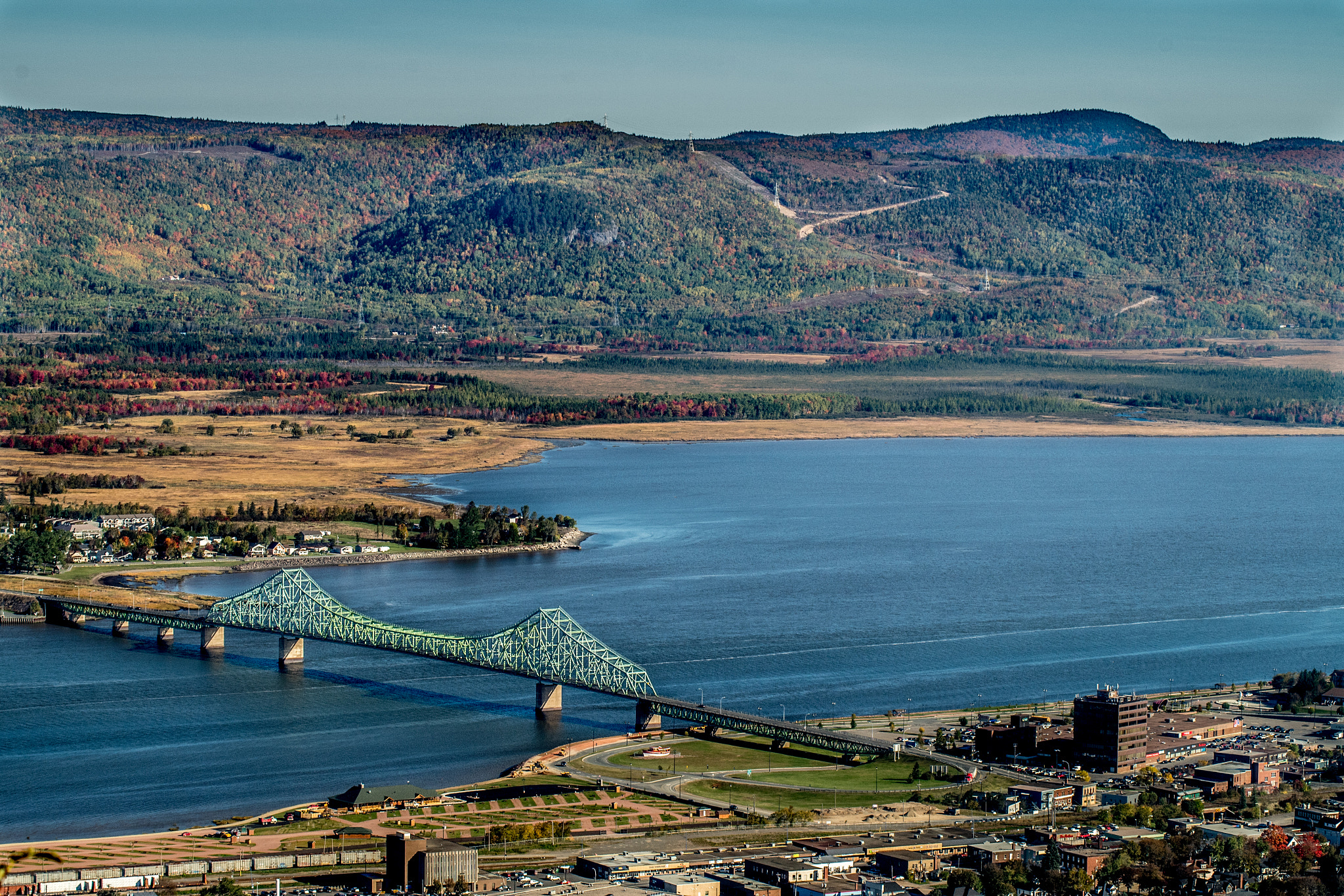 Pentax K-S1 sample photo. Bridge view from the mountain photography