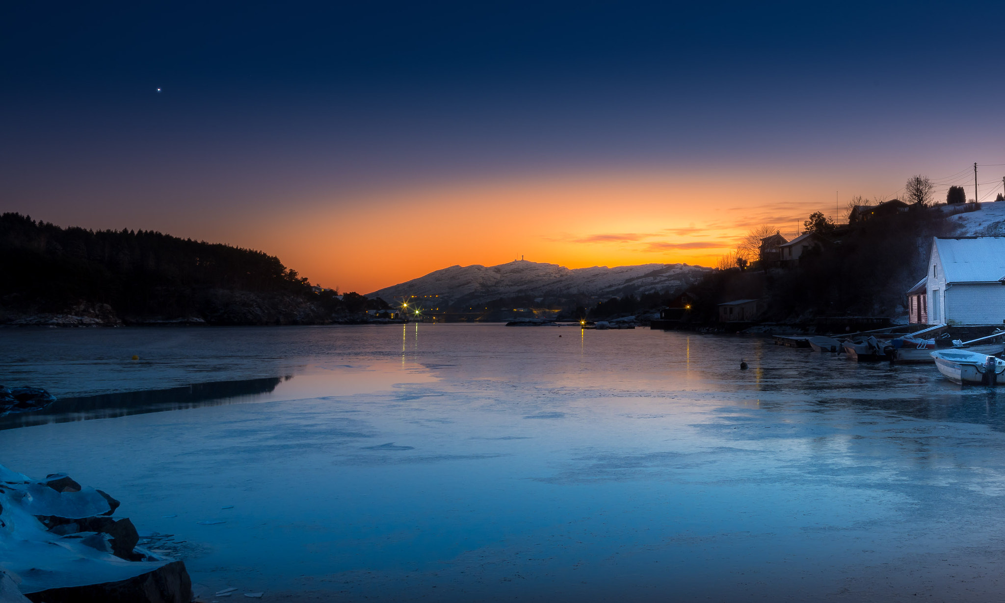 Nikon D810A sample photo. Sunset over west coast norway a sunday trip photography