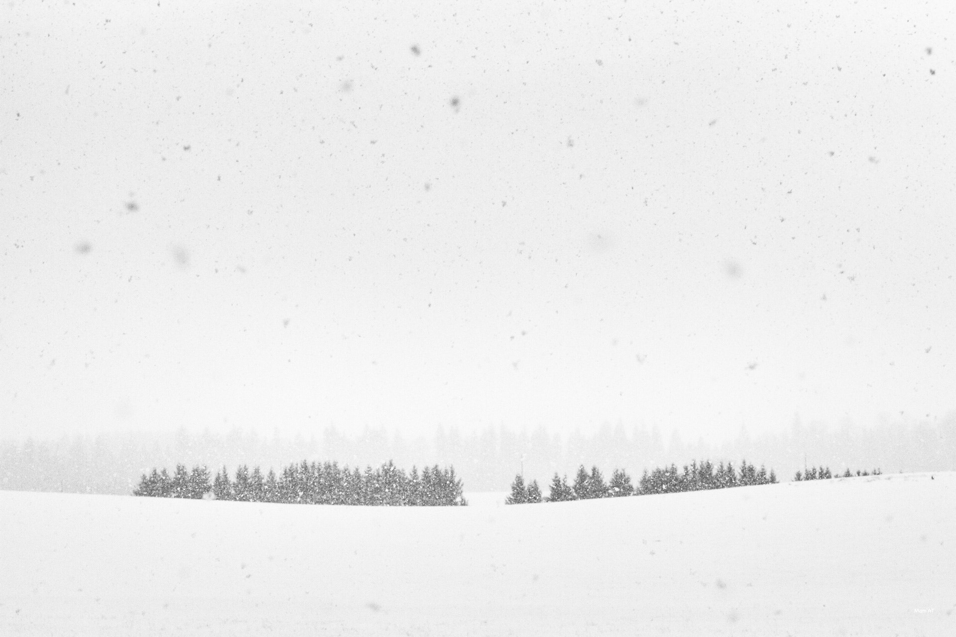 Canon EOS 7D + Sigma 50-200mm F4-5.6 DC OS HSM sample photo. Snowing landscapes photography