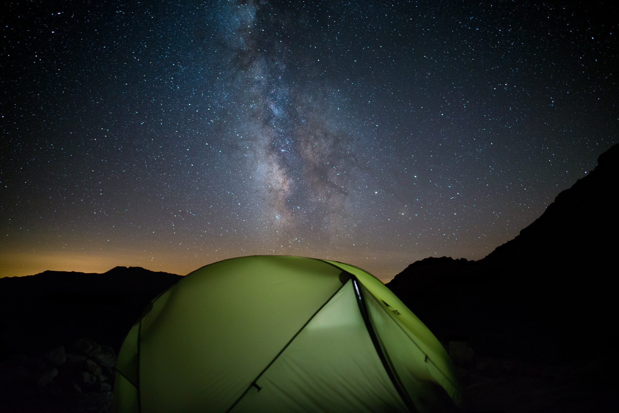 Nikon D800 + Nikon AF-S Nikkor 20mm F1.8G ED sample photo. A night under the milky way photography