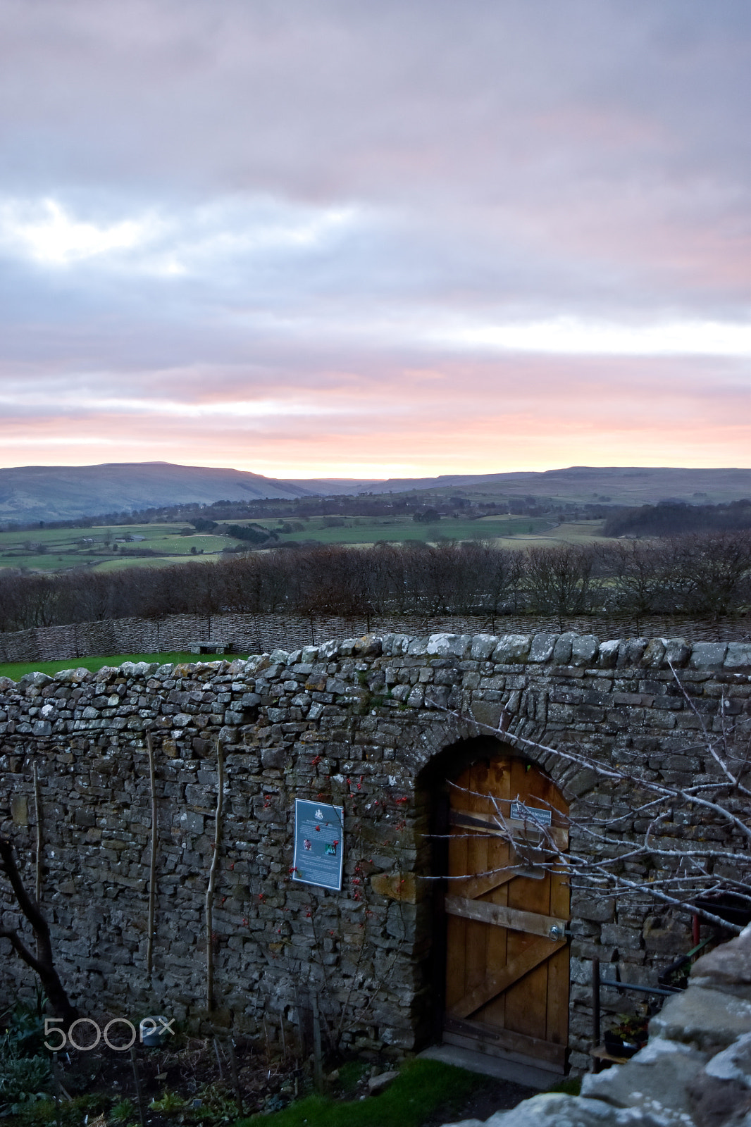 Nikon D5500 sample photo. Sunset from castle bolton photography