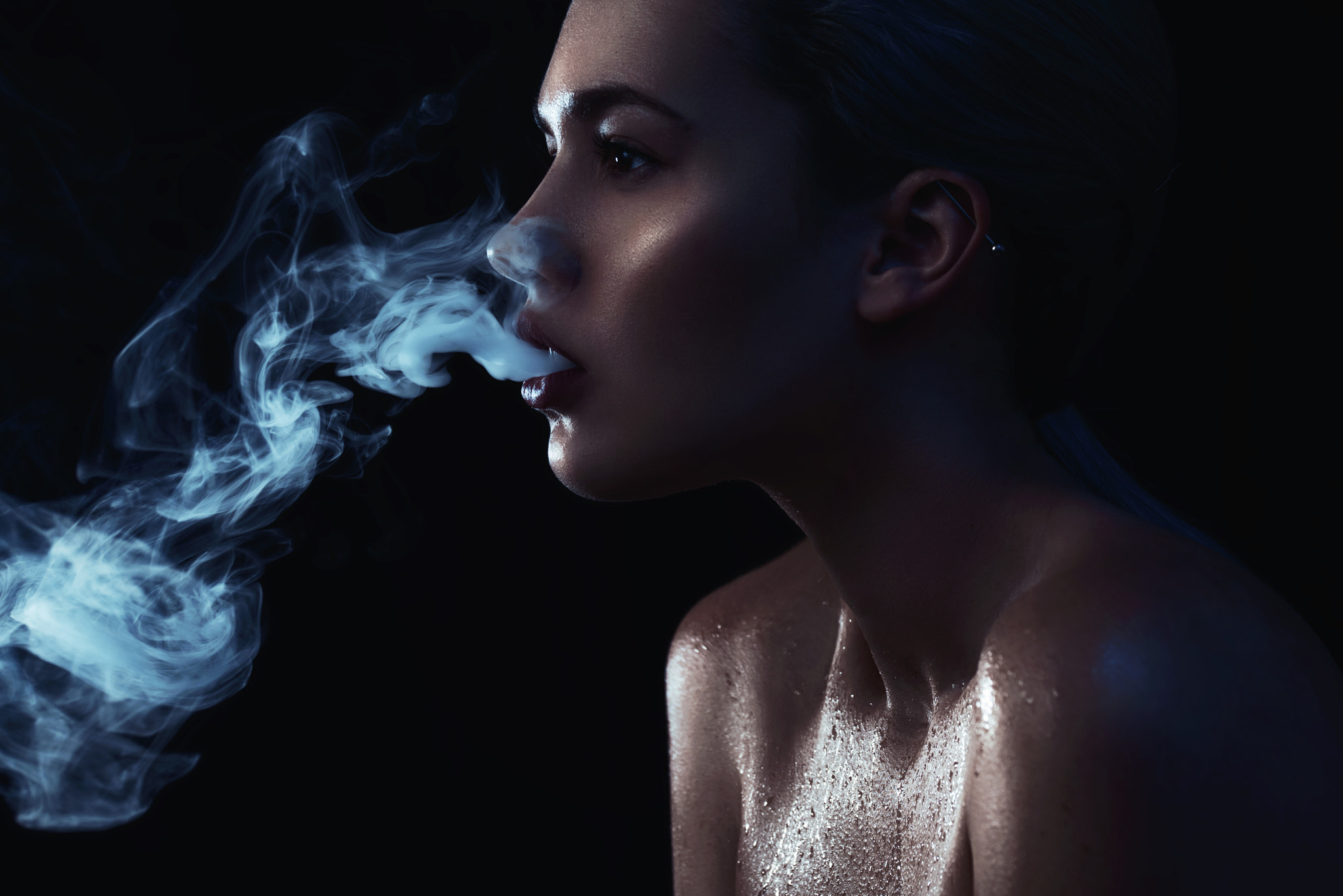 Sigma 105mm F2.8 EX DG OS HSM sample photo. Smoke photography