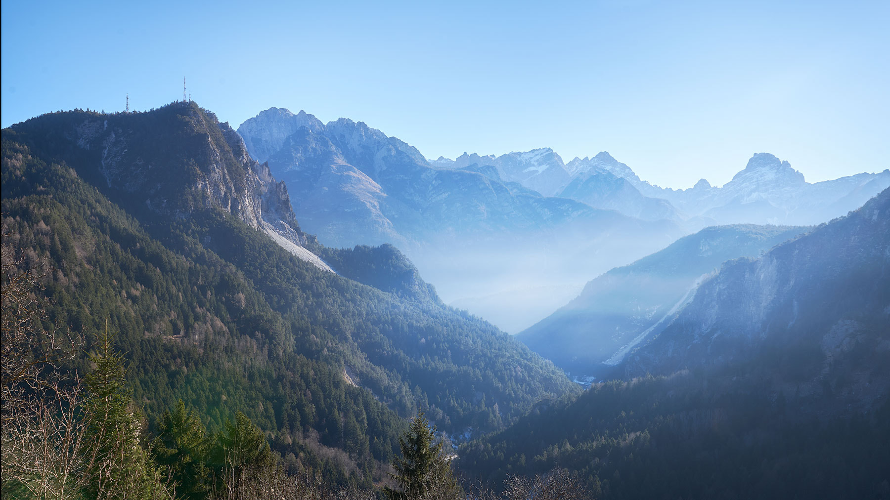 Nikon D810 sample photo. Dolomites in morning fog photography