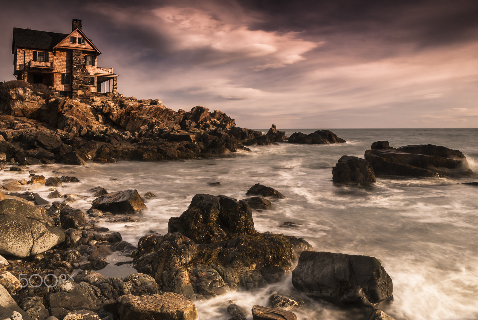 Nikon D200 sample photo. The house on the rock after thunderstorm photography