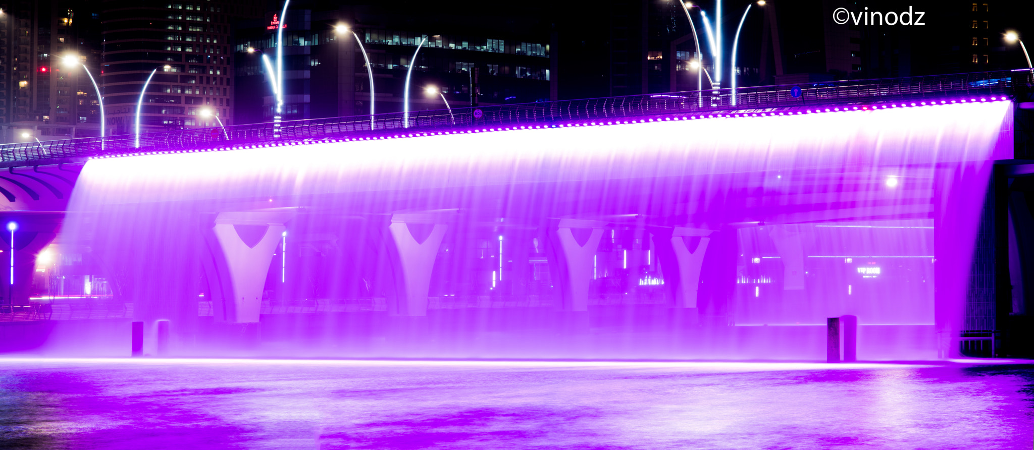 Nikon D810 + Sigma 24-105mm F4 DG OS HSM Art sample photo. Fountain @ dubai canal photography