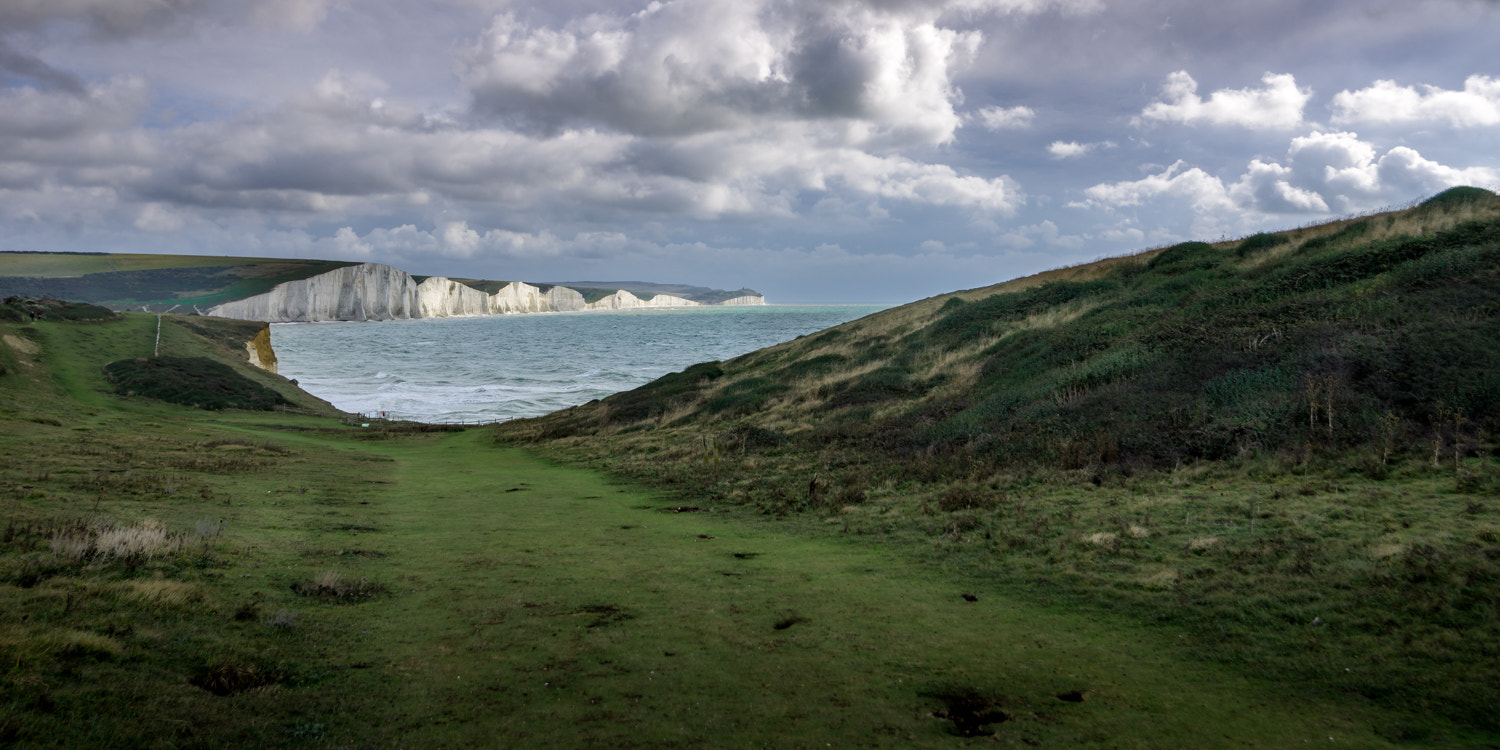 Nikon D800 + Tokina AT-X 16-28mm F2.8 Pro FX sample photo. Seven sisters england photography