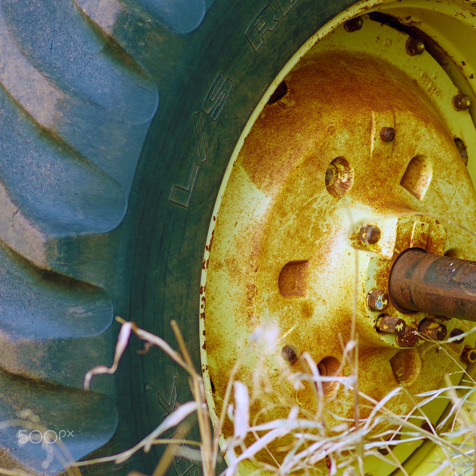 Pentax K-70 sample photo. Tractor tire photography