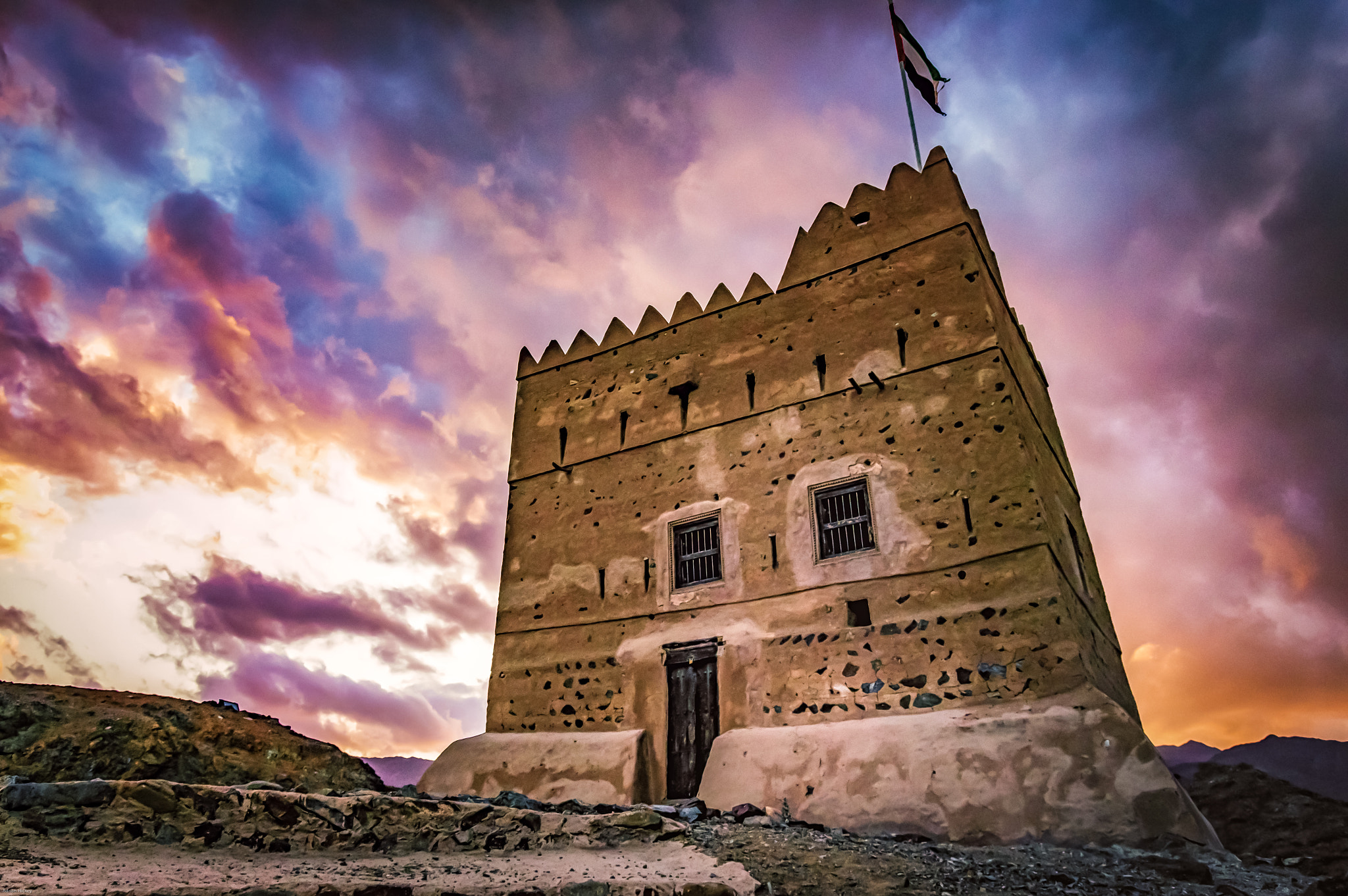 Pentax K-3 sample photo. Al hayl fort sunset photography