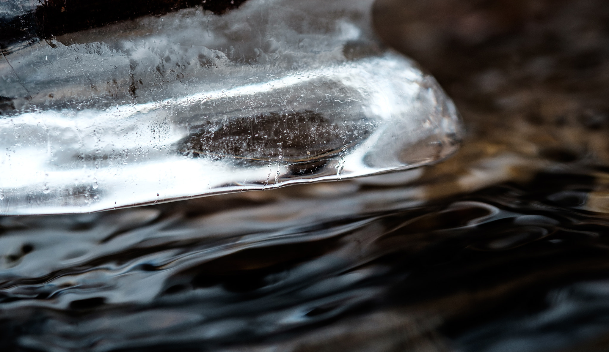 Fujifilm X-T1 + Fujifilm XF 60mm F2.4 R Macro sample photo. Ice photography