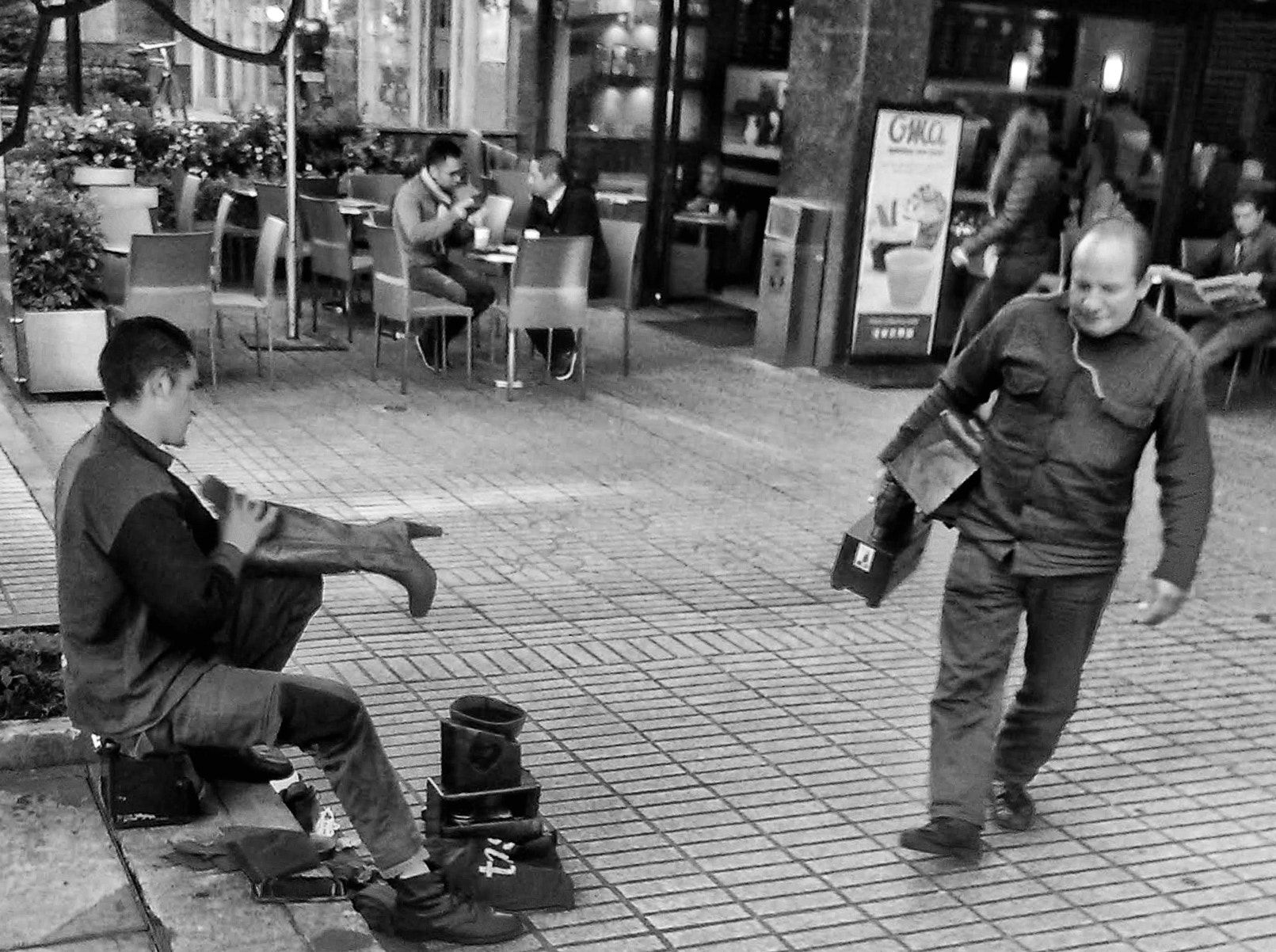 Motorola MotoE2 sample photo. Shoeshine boys.. photography