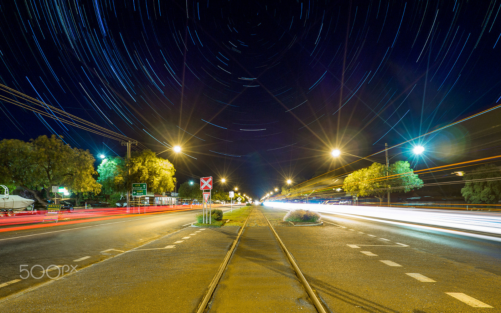 Olympus OM-D E-M10 II + OLYMPUS M.9-18mm F4.0-5.6 sample photo. Wycheproof long night time exposure photography