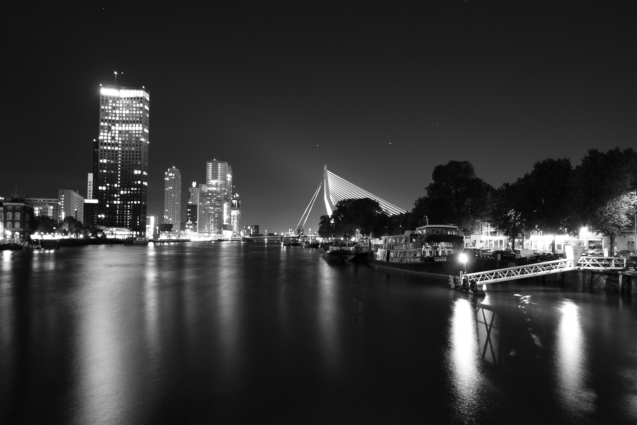 Canon EOS 7D sample photo. Looking toward erasmusbrug photography