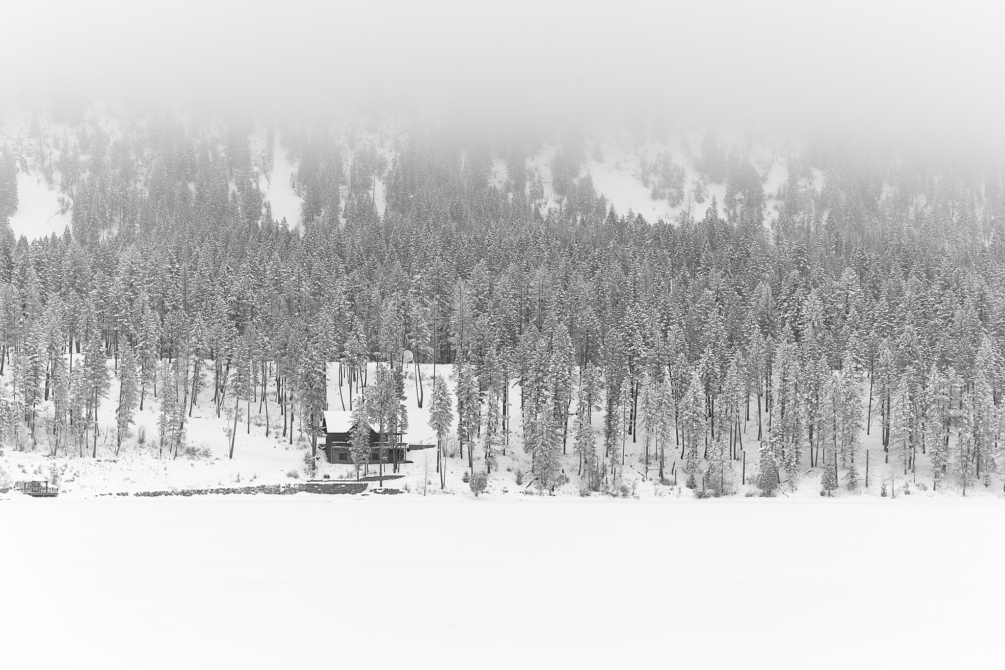 Phase One IQ3 100MP + Schneider Kreuznach LS 150mm f/3.5 sample photo. Winter cabin photography