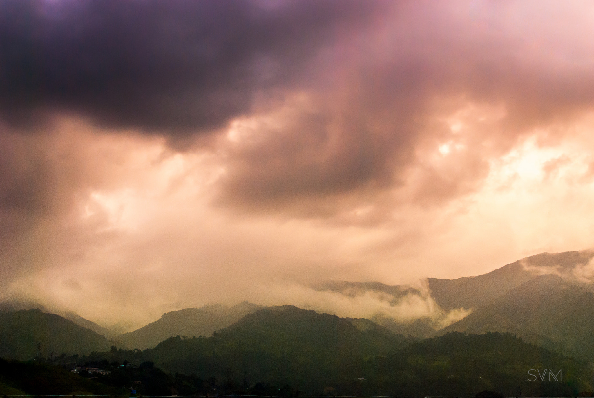 Nikon D80 sample photo. Clouds over mountains photography
